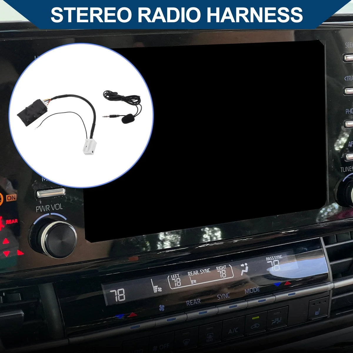 Stereo Radio Harness for Volkswagen (with Microphone, Handsfree)