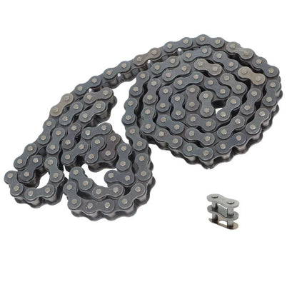 10ft #80 Roller Chain in Stainless Steel with Connect Links