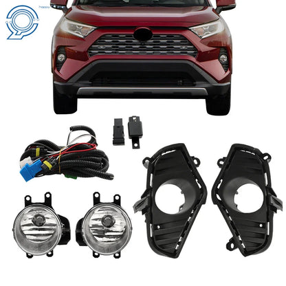 Fog Light Pair for 2019-2021 Toyota RAV4 - Left and Right