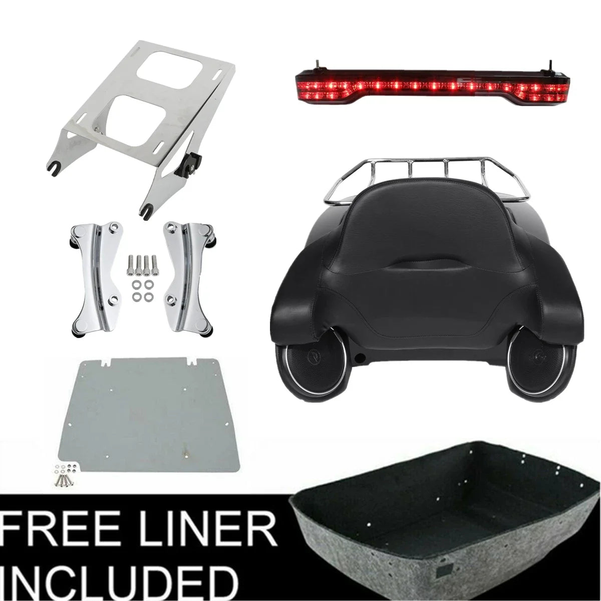 Trunk Pad Speakers for Electra Road Glide Harley Touring (2014–Up)