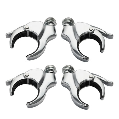 Windshield Clamps Set of 4 in Chrome for Harley Low Rider Street Bob 2018-2025