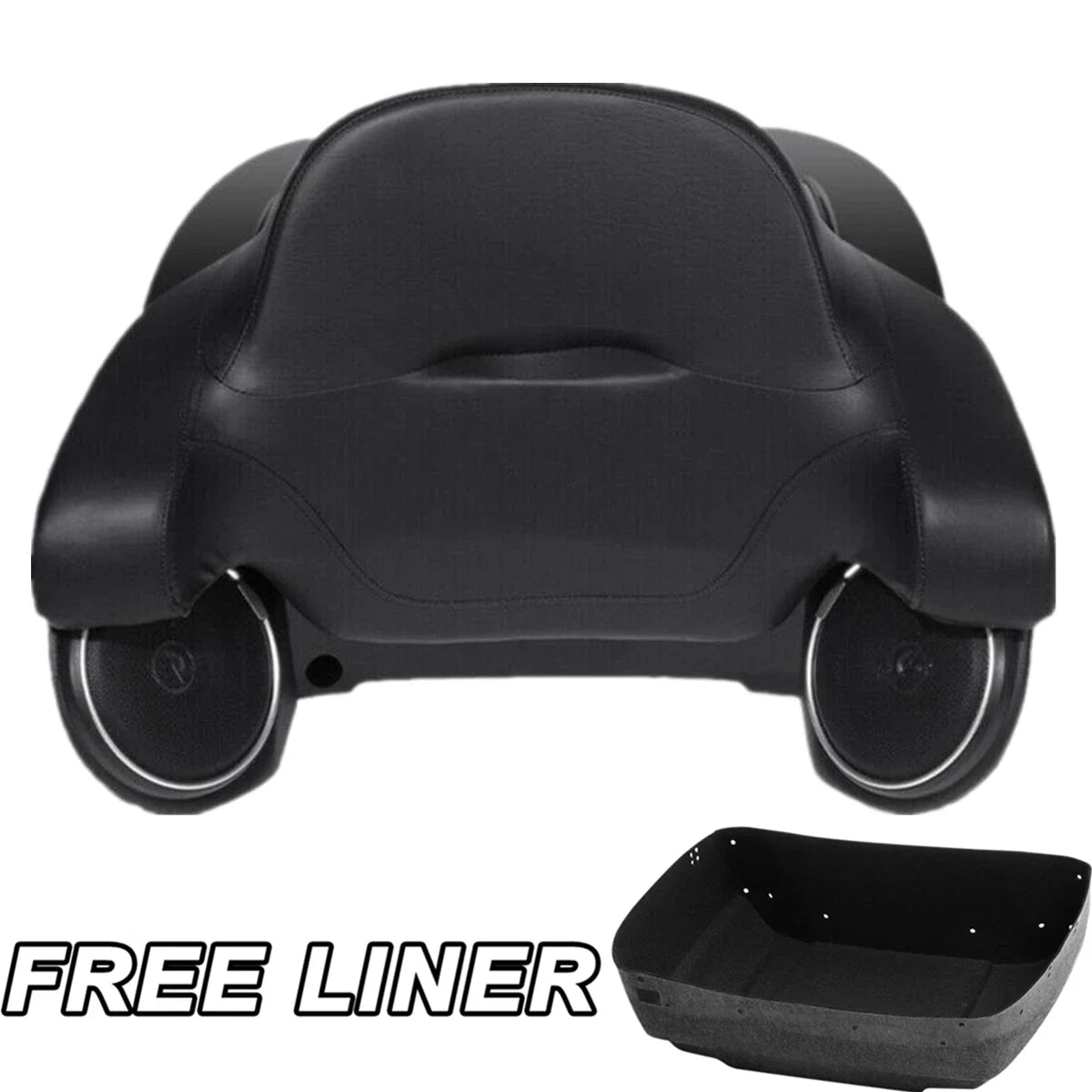 Speakers Trunk Backrest Pad for Harley Touring Road Glide 2014-2026