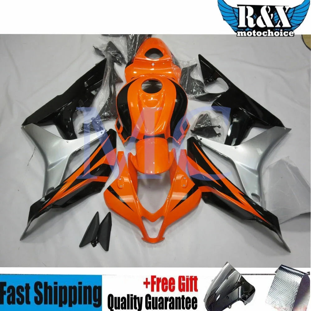 Injection Fairing Kit for Honda CBR600RR (2007–2008) Orange Black