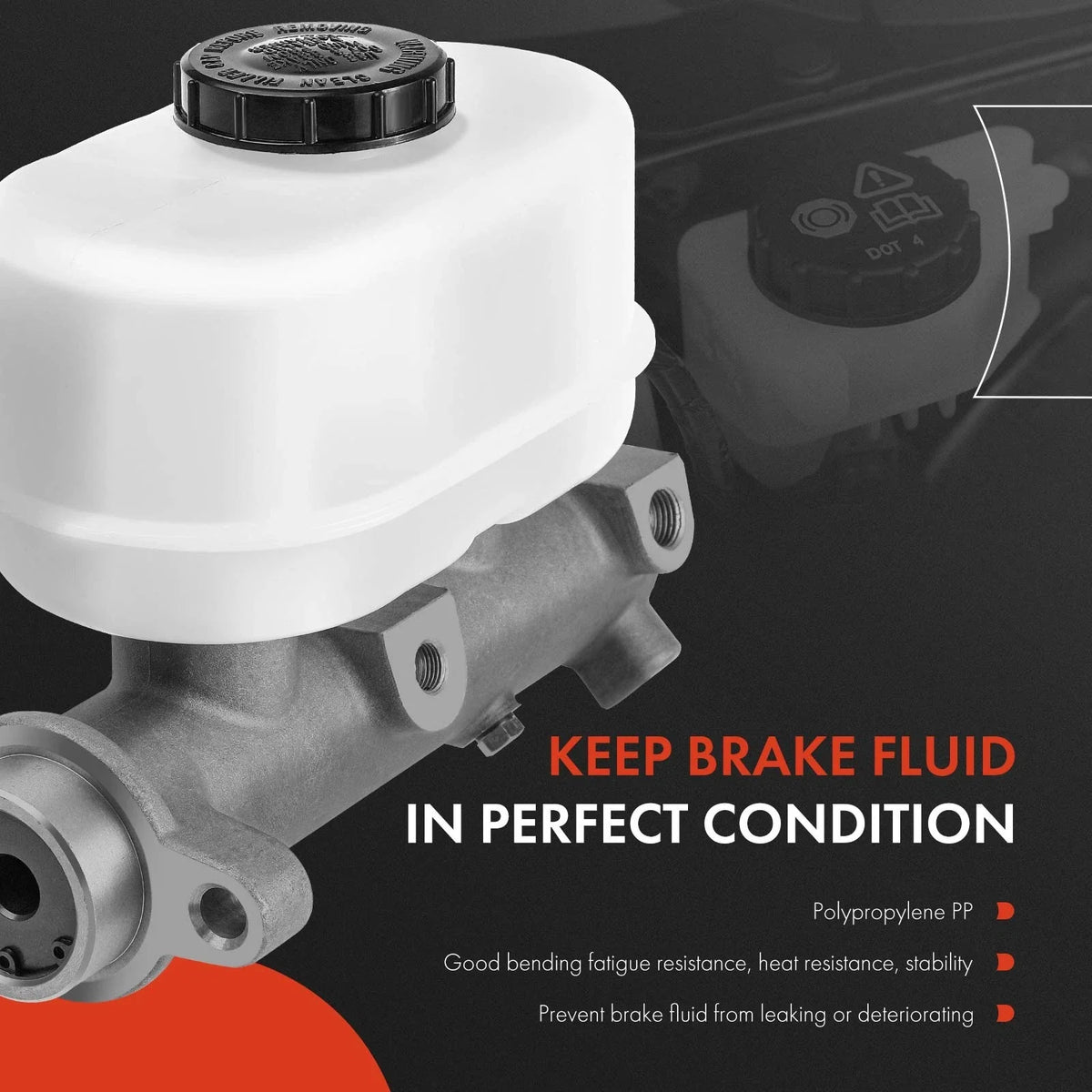 Brake Master Cylinder & Reservoir with Sensor for Honda Passport 1994-2002