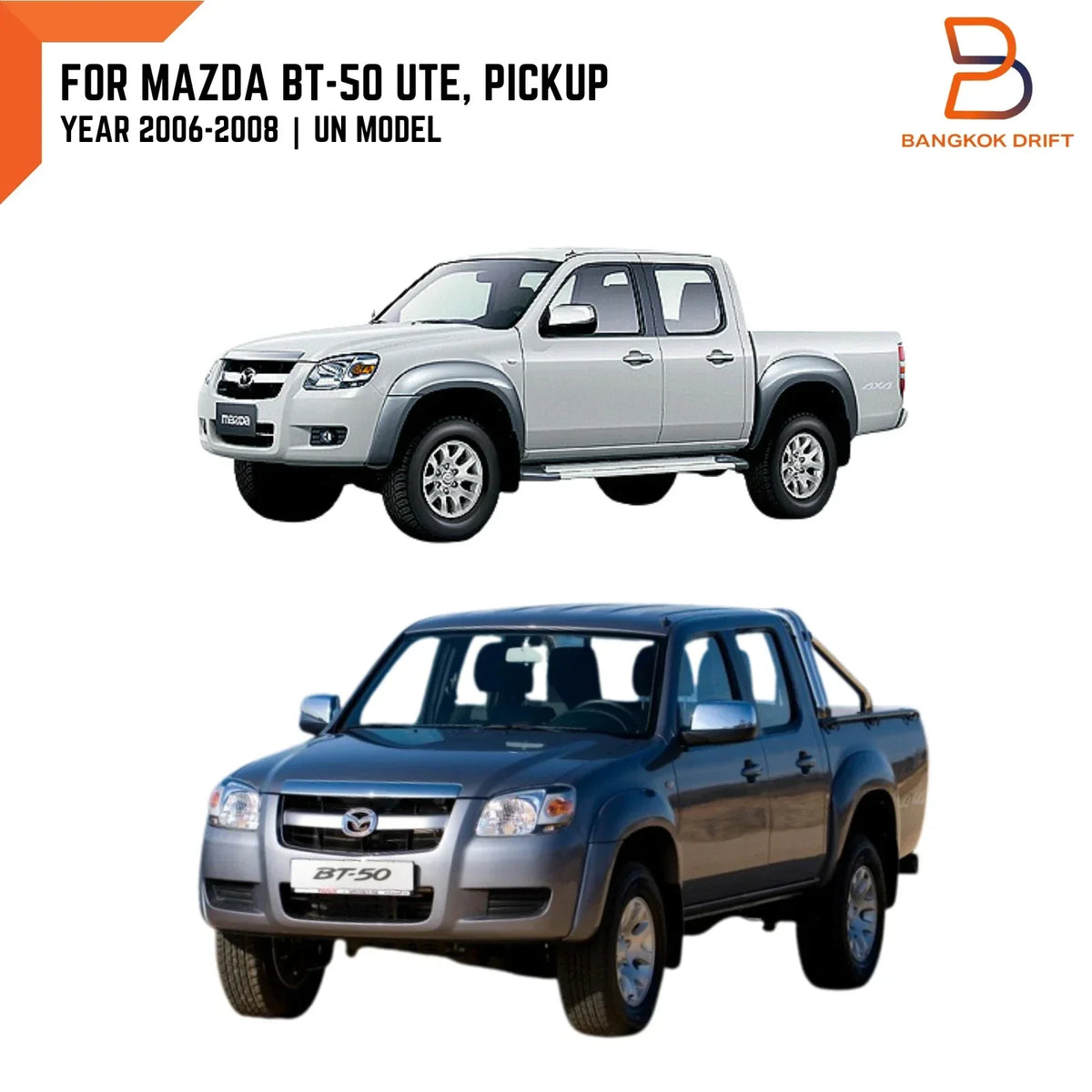 Fog Lamp Set for Mazda BT-50 UTE 2006-2008 - DOT SAE Certified