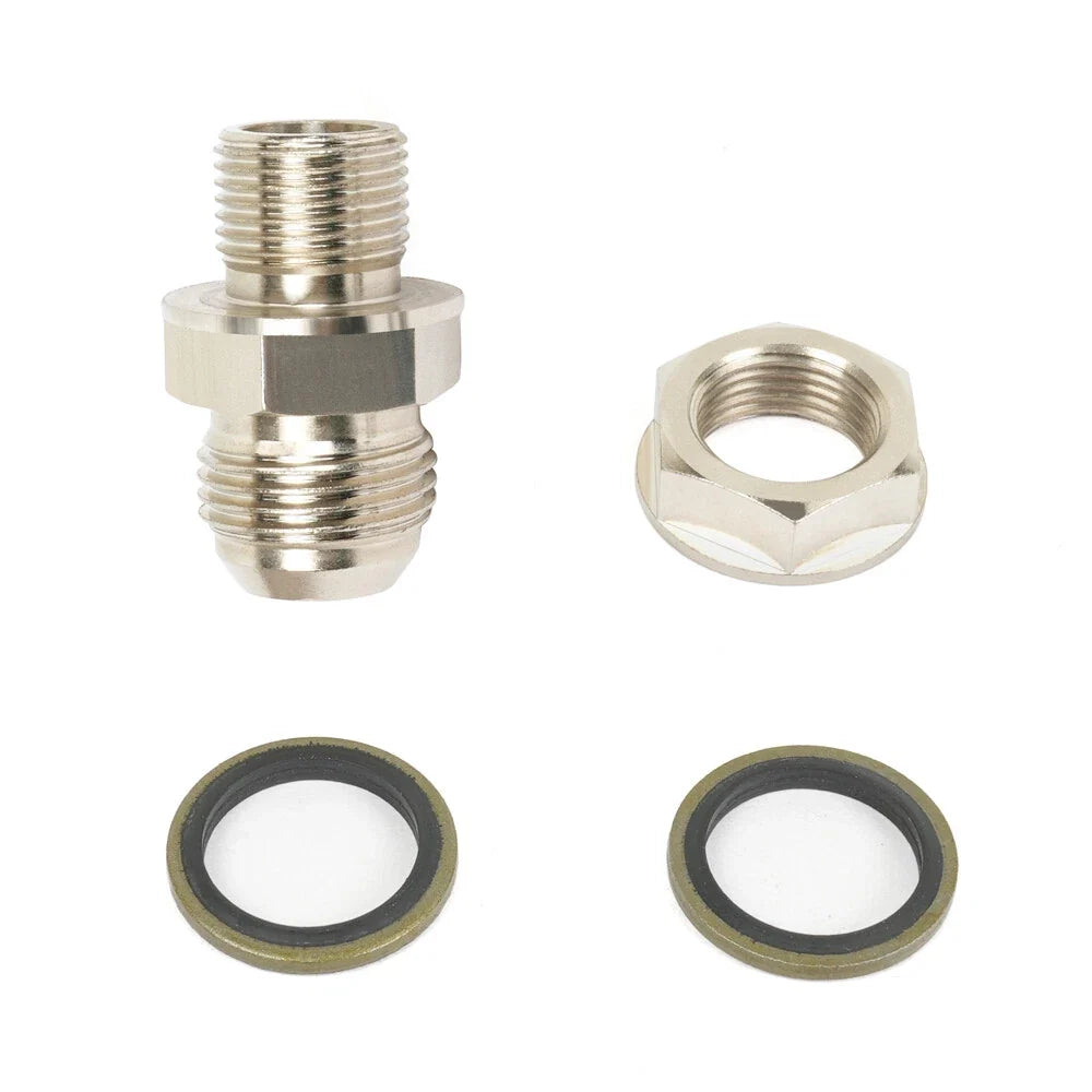 DIY 10AN Turbo Oil Pan Return Drain Adapter Fitting