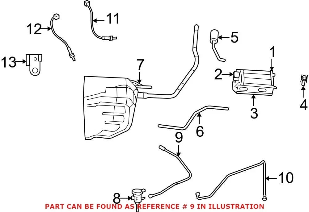 Evaporative Emissions System Lines for Dodge Nitro (2007–2011)
