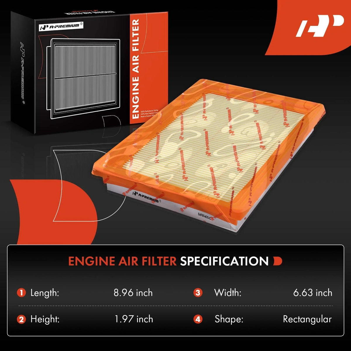 Air Filter for Honda Civic 1996-2000 & Civic del Sol 1996-2000