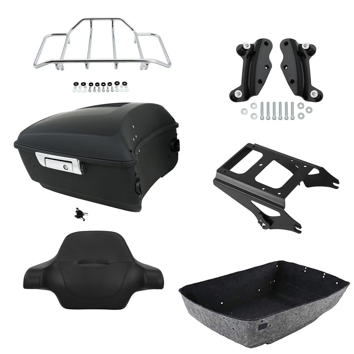 Trunk Backrest Rack Mount for Harley Electra Glide (2009–2013)