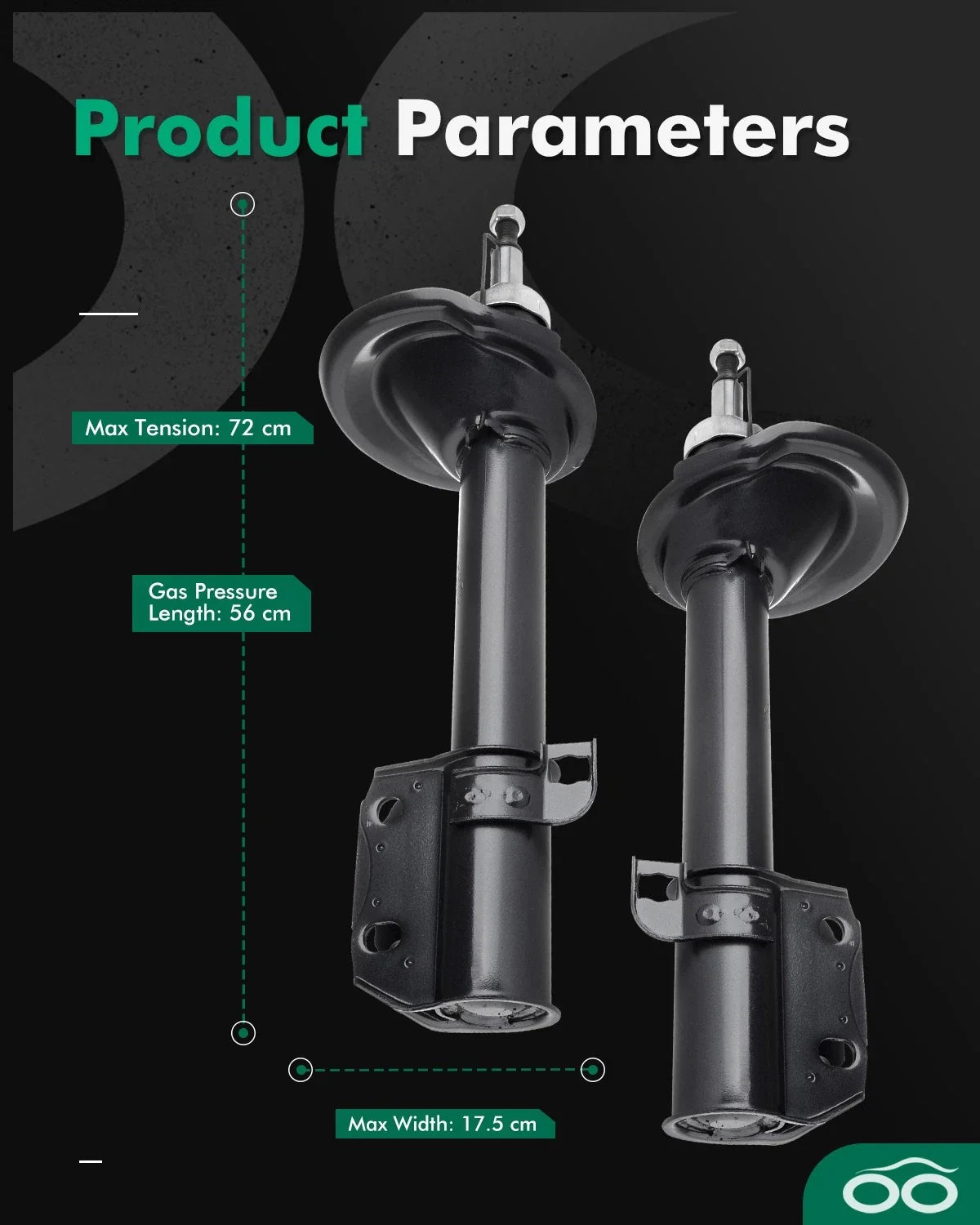 Rear Shock Set for Subaru Legacy (1995-1999)
