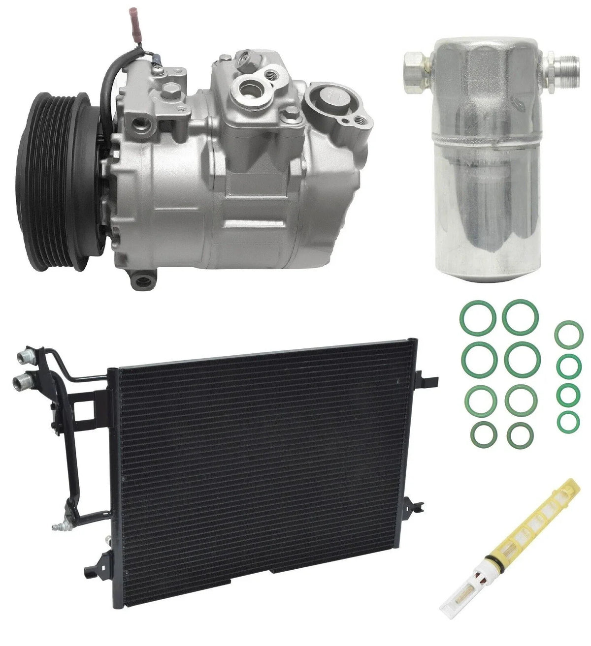 AC Compressor Kit With Condenser for Audi A4 Quattro 2.8L (2001–2005)