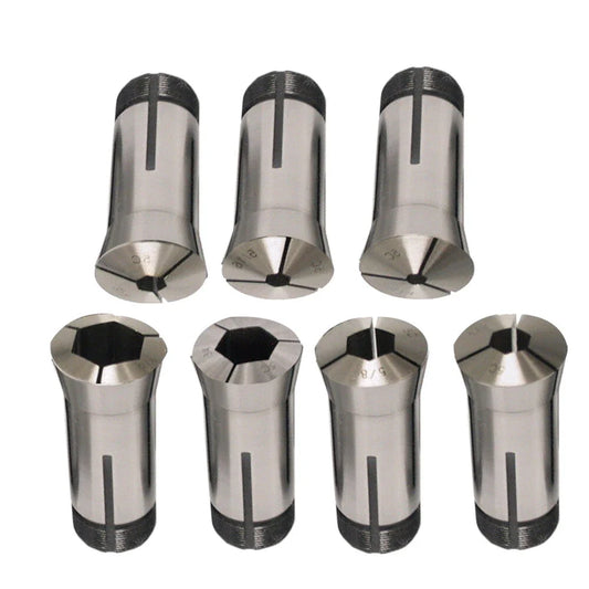 7-Piece Collet Hex Set 0.0006 TIR 1/4" to 7/8"