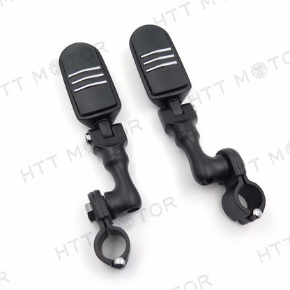 Foot Peg Set Adjustable 1" 25mm for Triumph Rocket Black