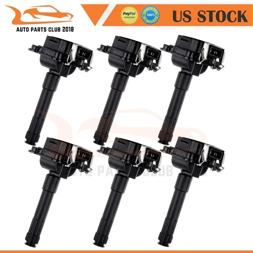 Set of 6 Ignition Coils for Audi S4 A4 A6 A8 Quattro