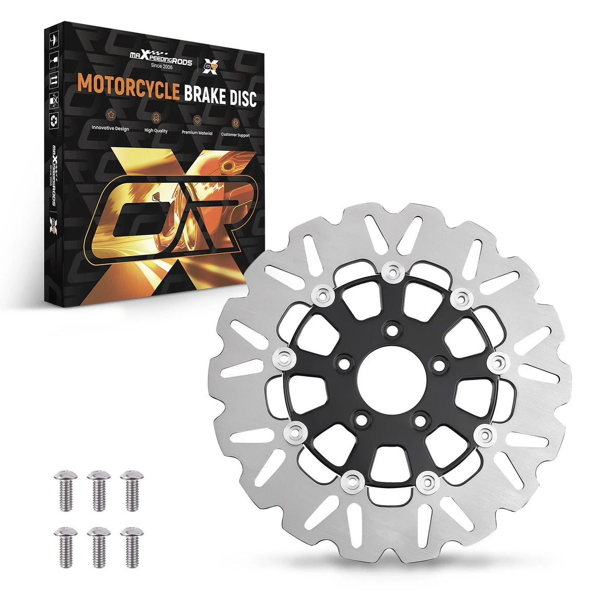 Floating Front Brake Rotor for Harley-Davidson Trike (2009–2019) Softail (2015–2024)