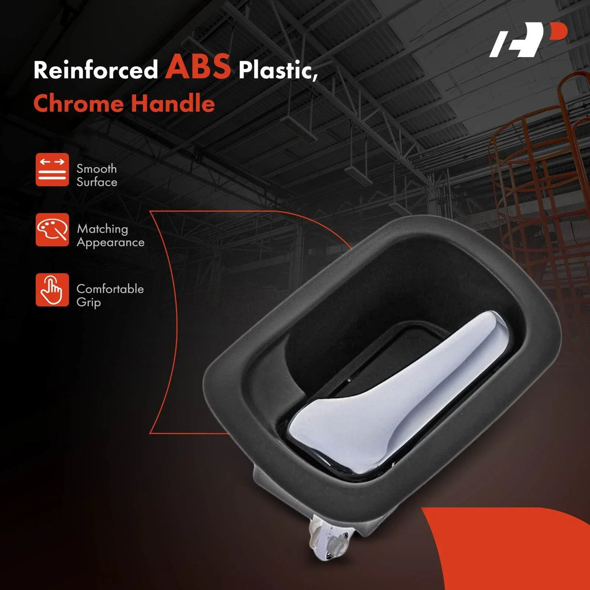 Interior Door Handle in Chrome & Gray for 2002–2006 Honda CR-V