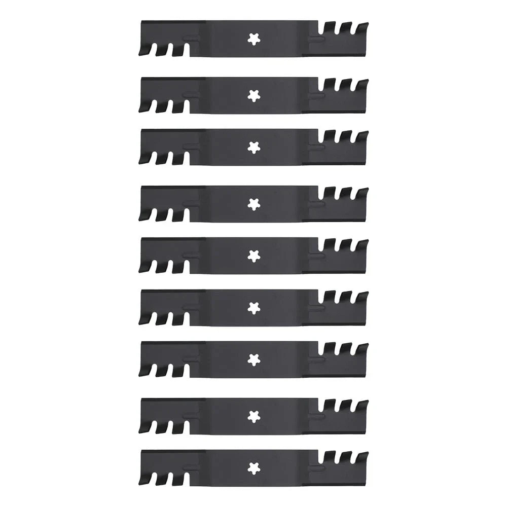 9X Toothed Mulching Blades for Husqvarna Mowers (Fits )