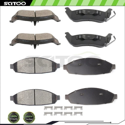 Front and Rear Brake Pads for 2003-2011 Ford Crown Victoria