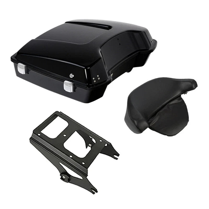 Trunk Backrest Mount Rack for Harley Touring 2009-2013 - Black Razor