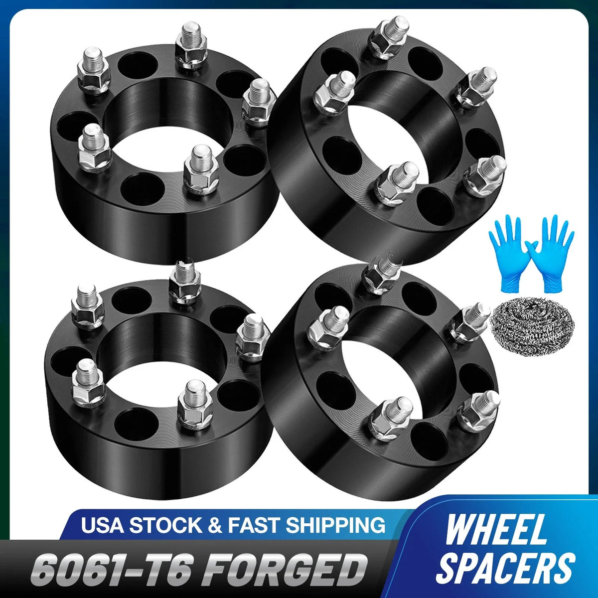 Set of 4 Wheel Spacers for Jeep Cherokee Comanche (2", 5x4.5)