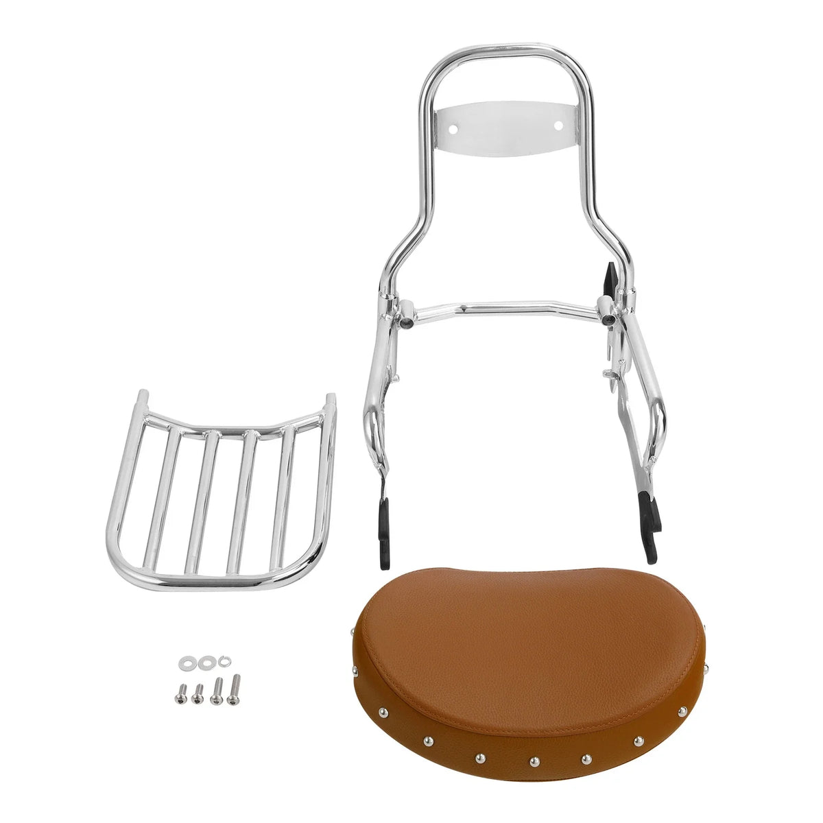 Luggage Rack & Backrest Sissy Bar Kit for Indian Chieftain 2014-2023