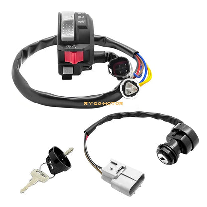 Start Stop Switch & Ignition Key Switch for Yamaha Kodiak 450 (2018–2023)
