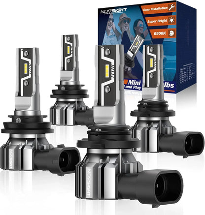 LED Headlight Bulbs Combo 9005 H11 - 2 Pack