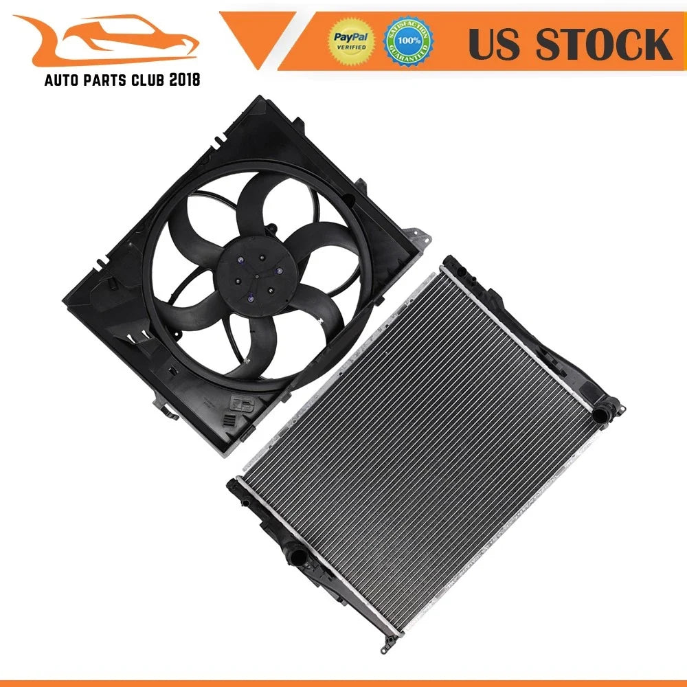 Radiator and Cooling Fan Assembly for BMW 128i (2008–2013)