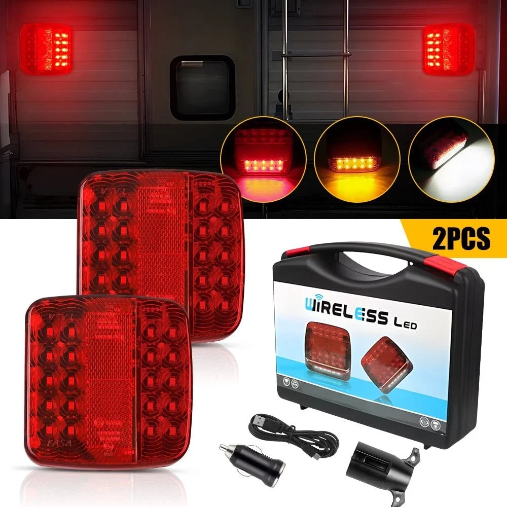 2X LED Magnetic Wireless Tail Light for Trucks (EXV)
