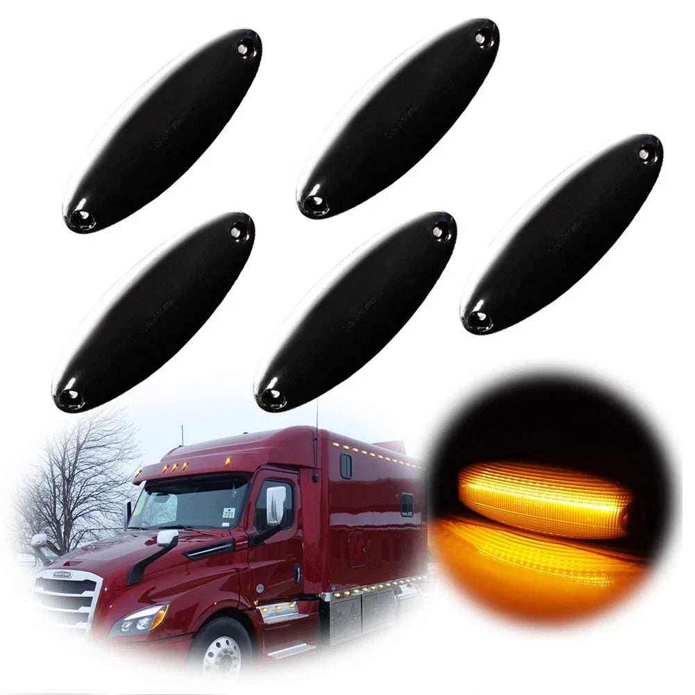 Amber LED Front Roof Clearance Marker Lights for Freightliner Cascadia