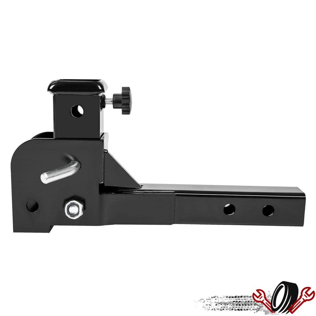 2" Folding Trailer Hitch Mount Shank Adapter for Cargo Wheelchair Carrier