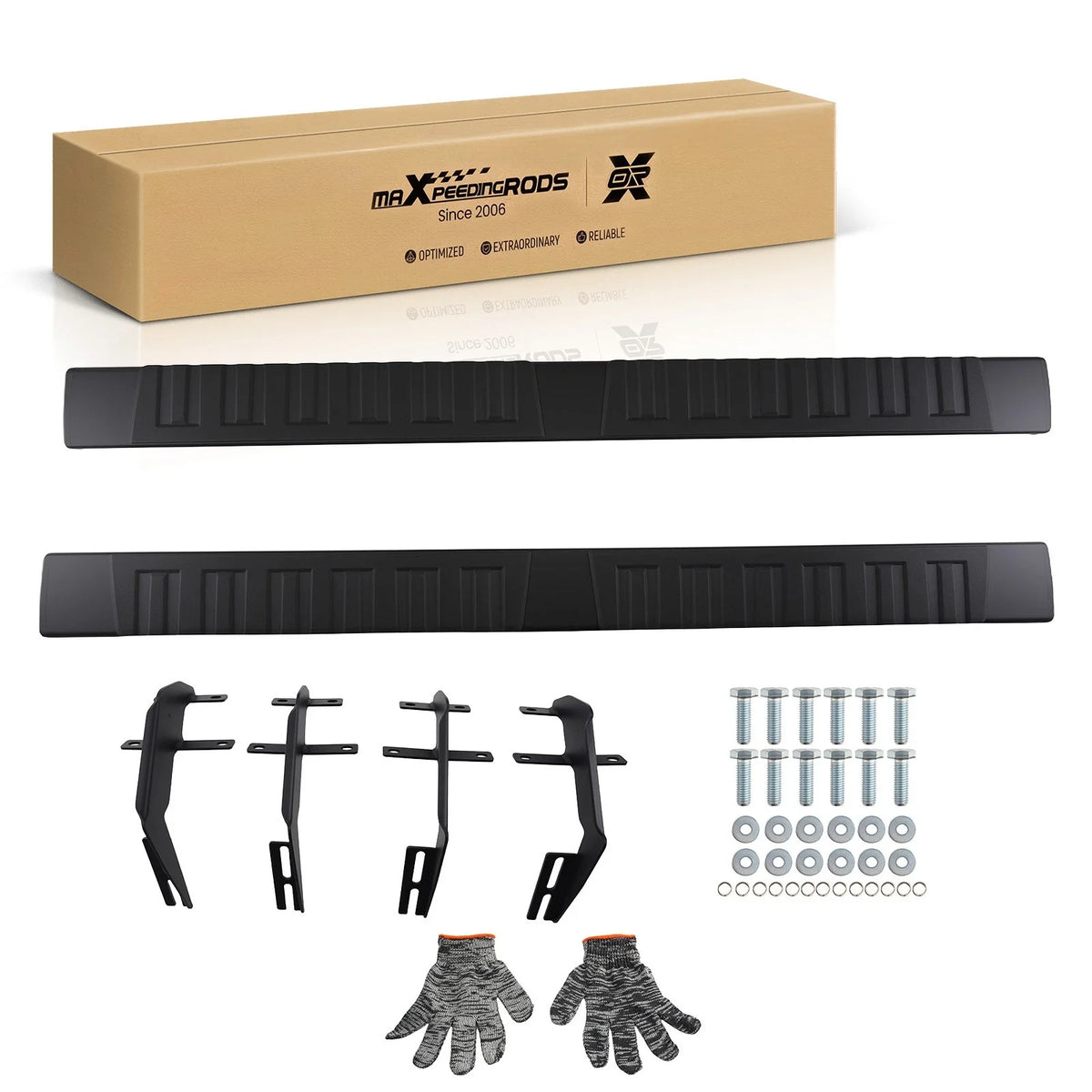 Nerf Bars Side Steps for Ford F-150 Super Cab (2015–2025) Aluminum