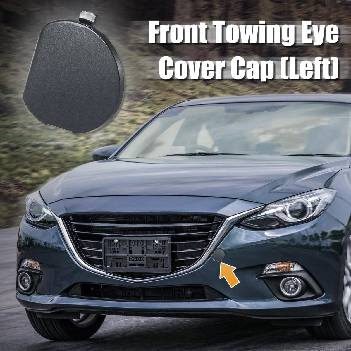 Tow Hook Eye Cover Cap for Mazda 3 (2014–2016) BHN1-50-A11-BB