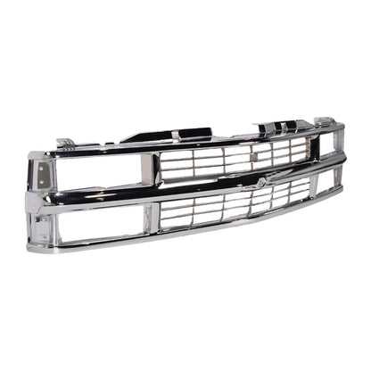 Grille Assembly Chrome for Chevrolet C1500 K1500 Tahoe (1994–1999)