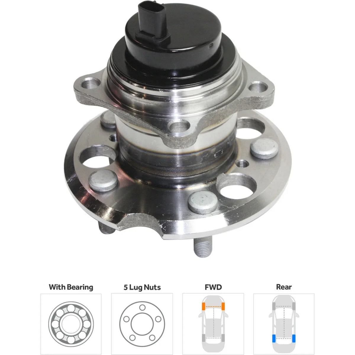 4-Piece Wheel Hub Set for Toyota Sienna