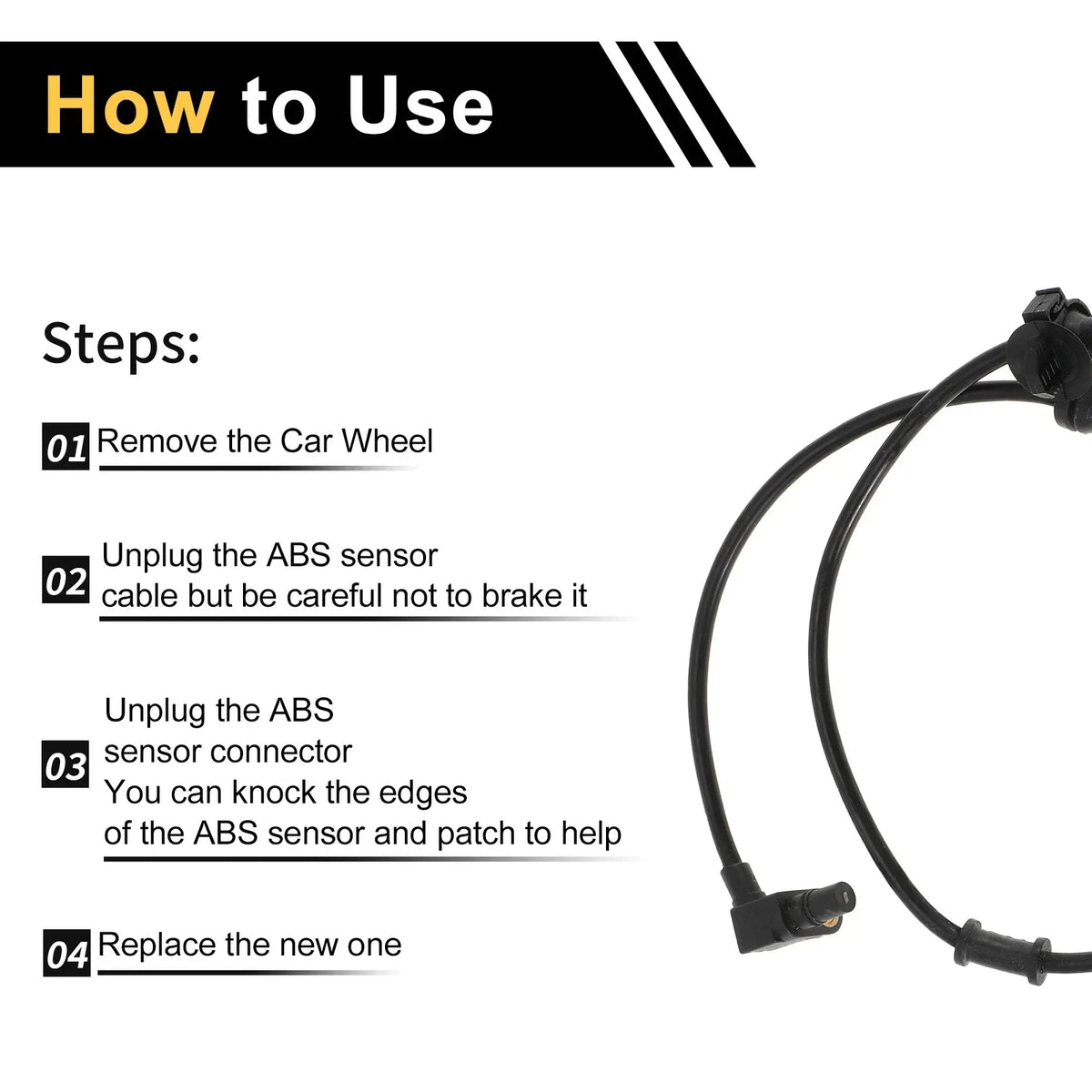 Wheel Speed Sensor (ABS) for Dodge Ram 1500 2002-2005