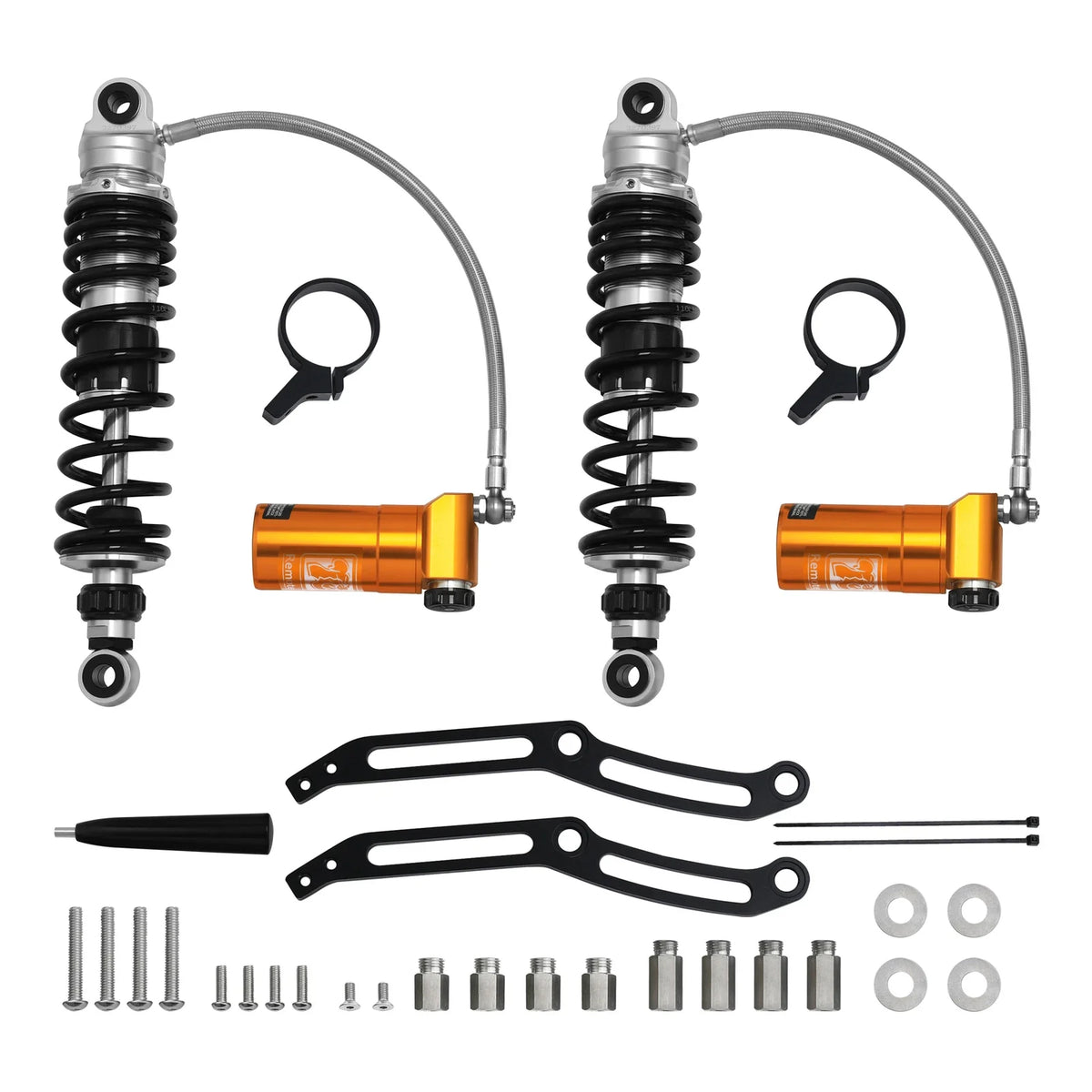 Rear Shocks with Remote Reservoir for 2014-2024 Harley Davidson Touring