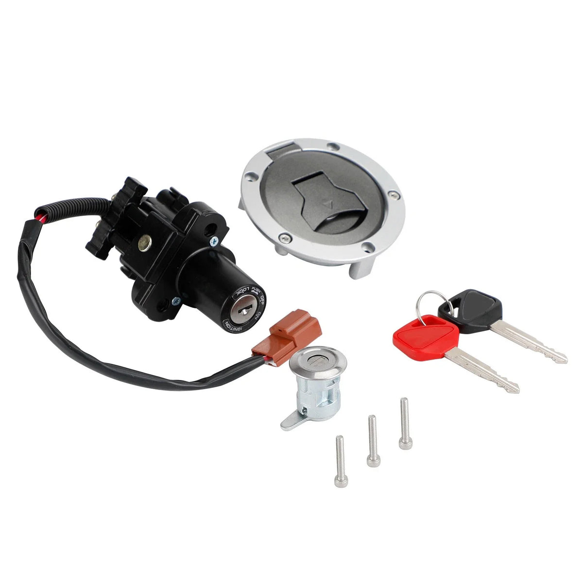 Ignition Lock Key Set, Fuel Cap & Seat Lock for Honda CB500 CBR500R (2018–2023)