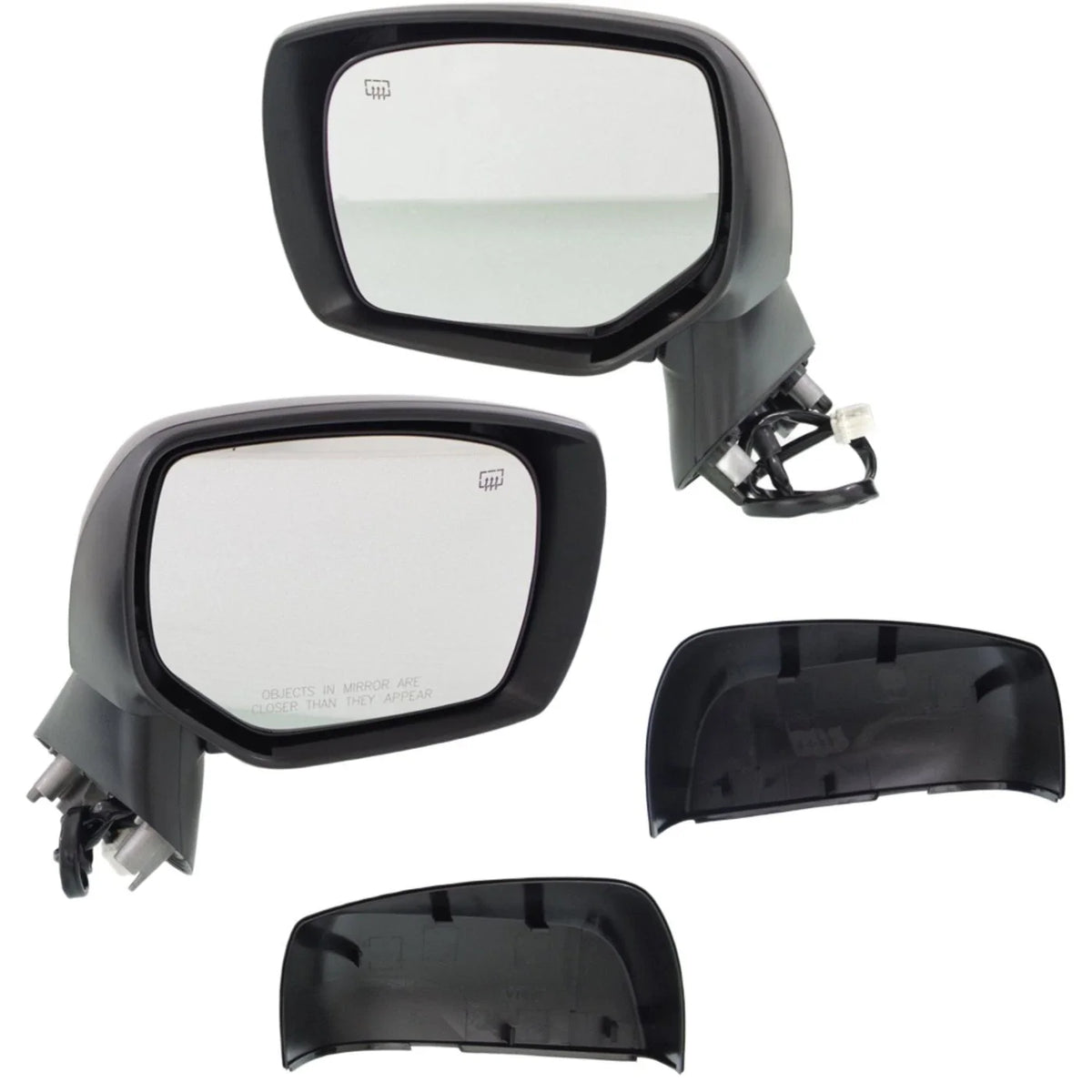 Heated Power Mirrors for Subaru Crosstrek XV 2013-2014, Textured Black