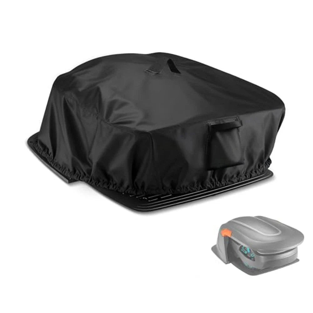 Protective Cover for Lawn Robot with Drawstring and Carry Handle
