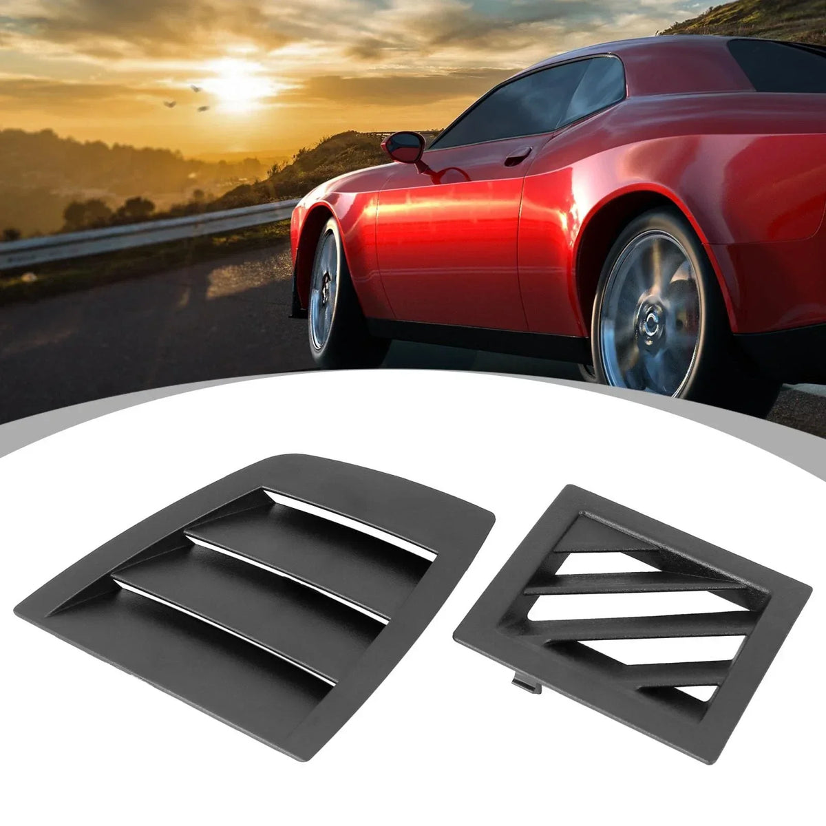 Front Grille Cover Set for Air Vents - Dodge Charger, Magnum 2005-2007