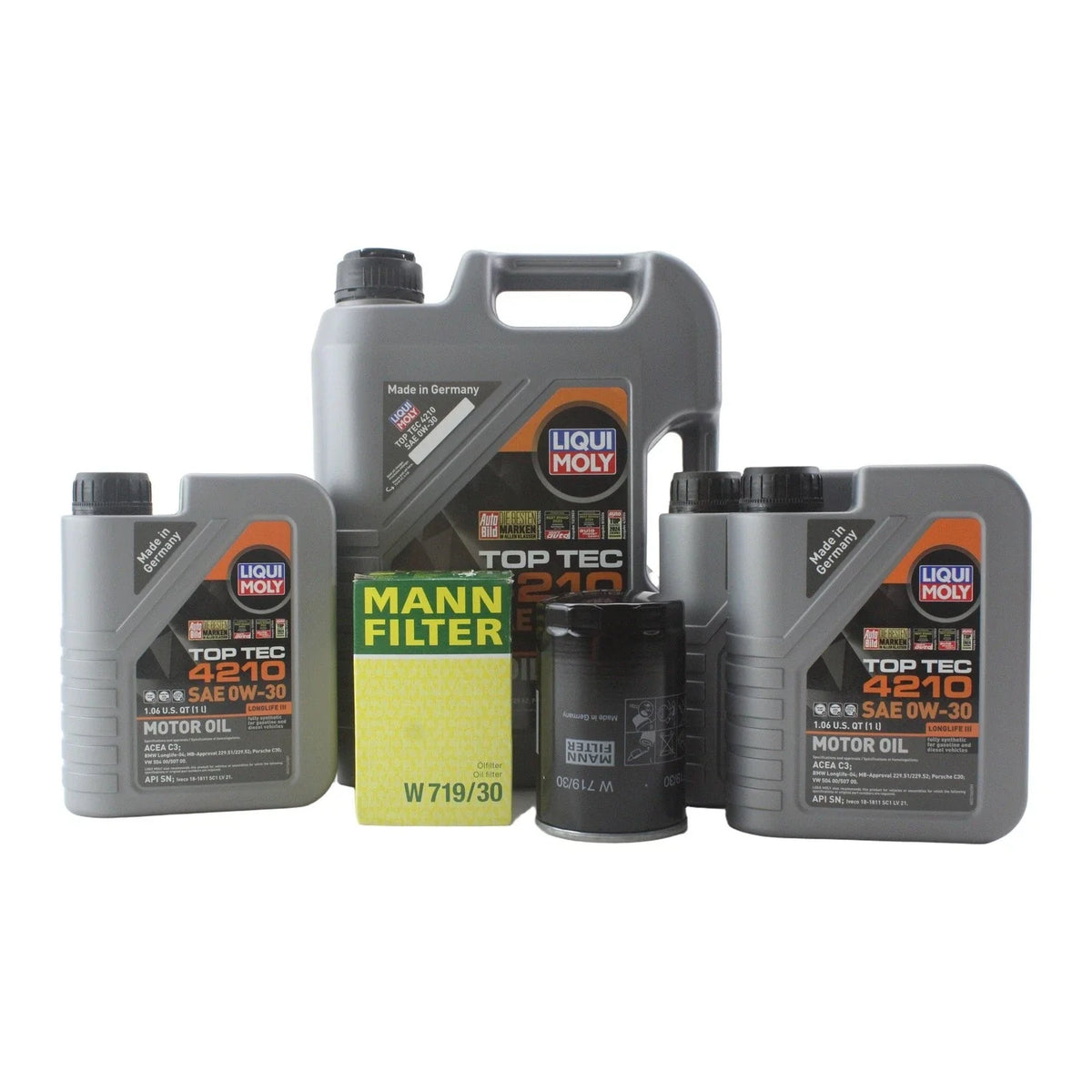 Engine Oil Change Kit 0W-30 Top Tec 4210 for Audi RS6 (2008-2010)