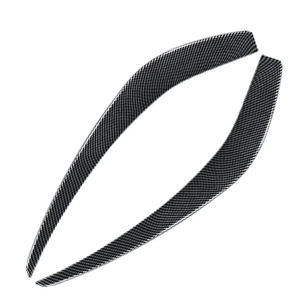 Black Carbon Fiber Front Bumper Side Air Vent Trims for Benz A Class (13-15)