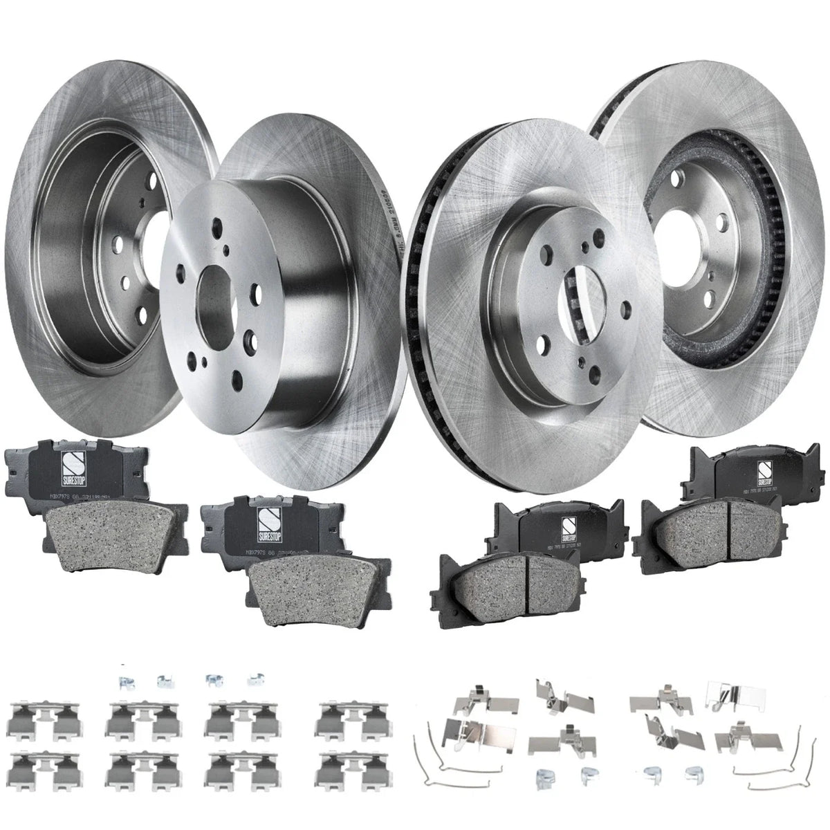 Brake Disc and Pad Kit for Toyota Camry, Avalon (2012–2018)