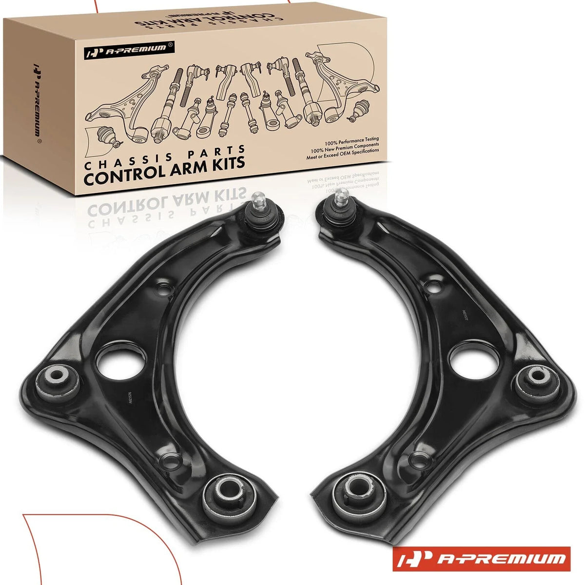 2X Front Lower Control Arm with Ball Joint for Nissan Versa (2012–2019)
