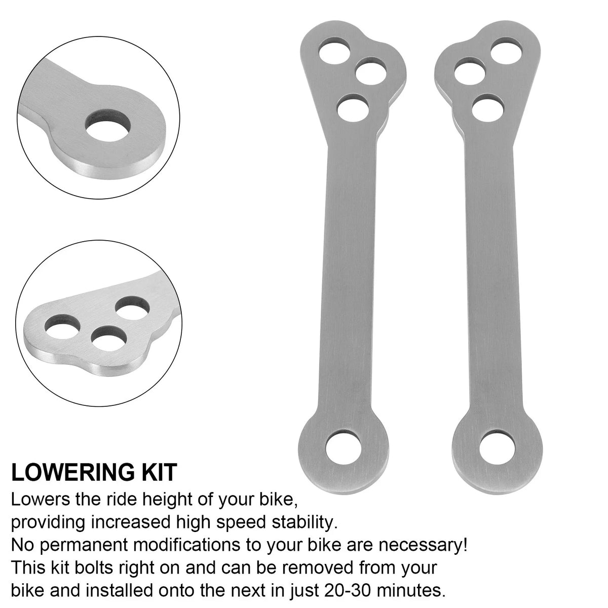Rear Suspension Lowering Links Kit for Honda CB400X CB500X (2019–2020)