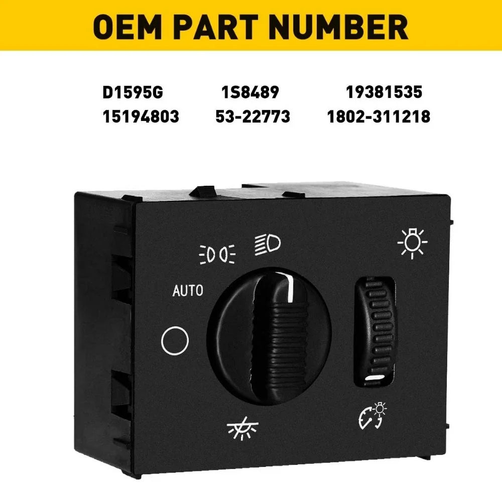 Headlight Dimmer Switch for Chevy Silverado GMC Sierra Yukon (2003–2007)