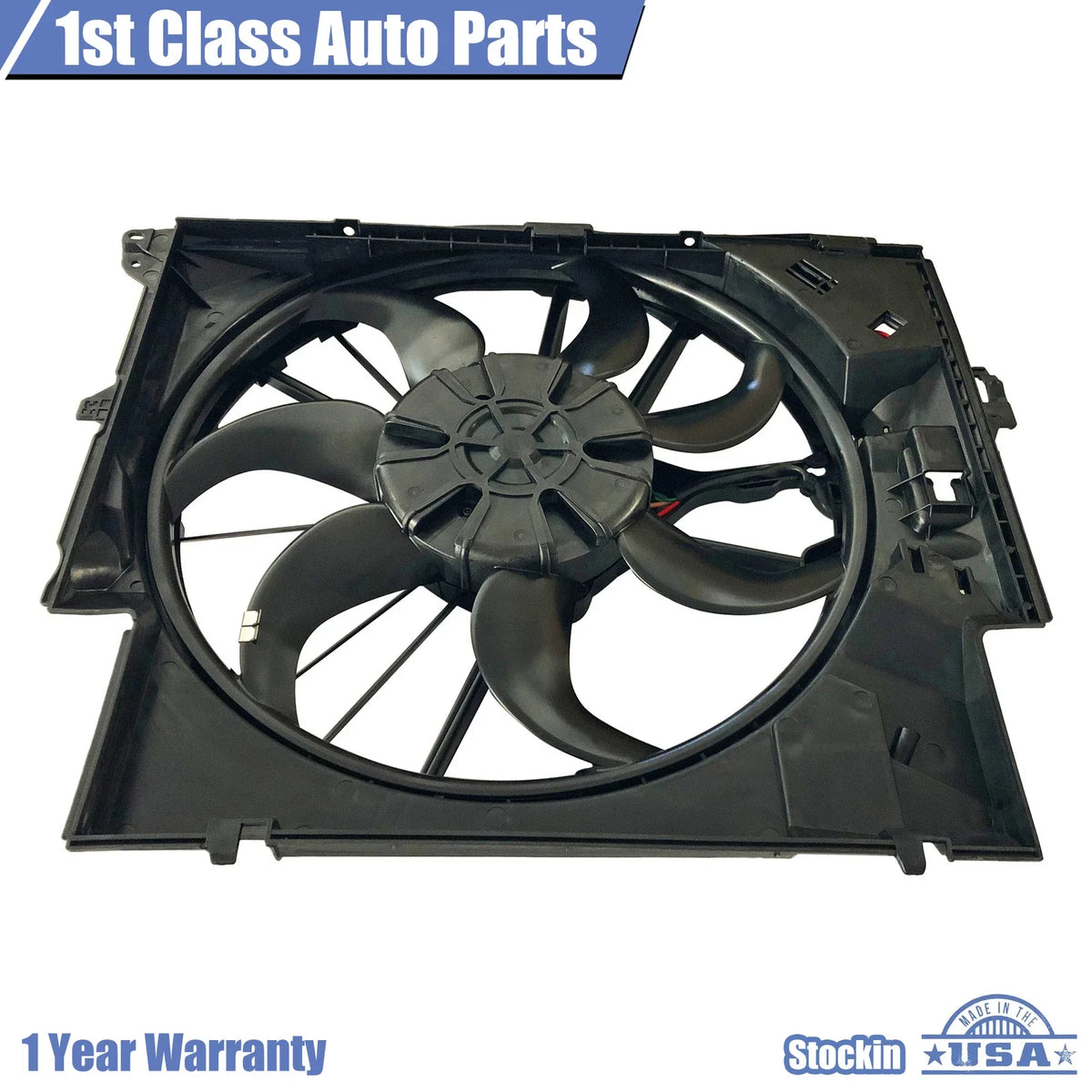 Radiator Cooling Fan Assembly for BMW E82 E84 E89 E90 135i 335i X1 Z4 (2007–2015)