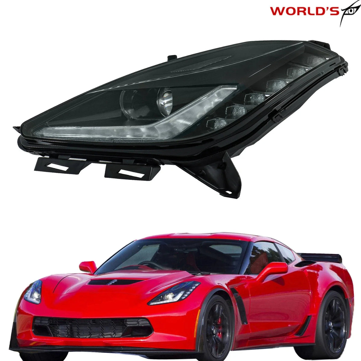 Driver Headlight for Chevrolet Corvette (2014–2019) HID/Xenon Left Side