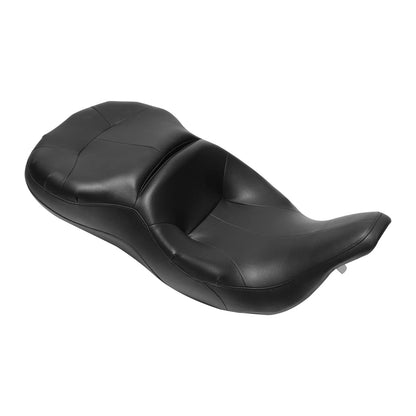 Black Seat & Backrest for Driver Passenger Harley Road Glide 1997-2007